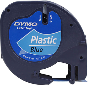 Labelling tape cartridge, 9 mm, tape blue, font black, 7 m, S0720710