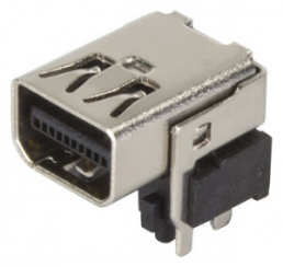 PCB connector, 20 pole, straight, black, 09455511000333