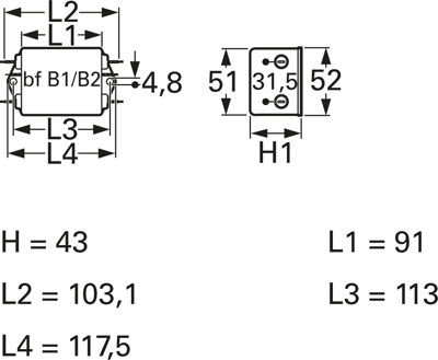 B84113H0000B110 TDK (EPCOS) Interference suppression filter Image 2