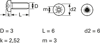 7500C03006ZN Screws, Threaded Rods Image 3