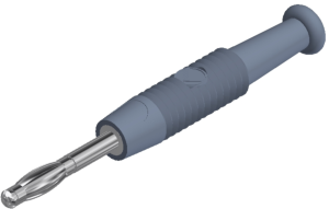 2 mm plug, solder connection, 0.5 mm², CAT O, gray, MSTF 2 GRAU