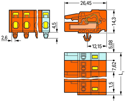 231-703/008-000 WAGO PCB Connection Systems Image 2