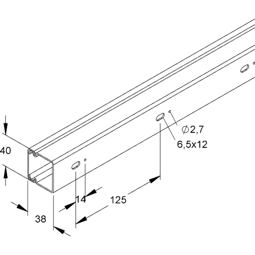 HKL4040.6 Kleinhuis Cable Channels Image 3