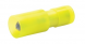 Fully insulated 5 mm round plug, 4.0 to 6.0 mm², yellow