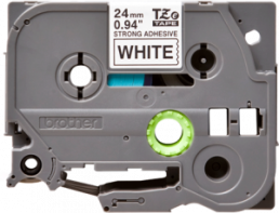 Labelling tape cartridge, 24 mm, tape white, font black, 8 m, TZE-S251