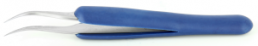 ESD tweezers, uninsulated, antimagnetic, stainless steel, 120 mm, 7.SA.DR.1