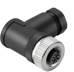 Socket, M12, 5 pole, screw connection, angled, 9457260000