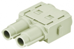 Socket contact insert, 2 pole, unequipped, crimp connection, 09140023141