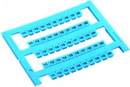 Numbering clips, blue, for splice cassette, 100001303