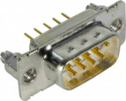 D-Sub plug, 9 pole, standard, straight, solder pin, 09670099071