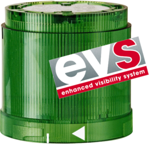 LED EVS element, Ø 70 mm, green, 24 VDC, IP54