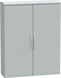 Control cabinet, (H x W x D) 1250 x 1000 x 320 mm, IP44, polyester, light gray, NSYPLAT12103G