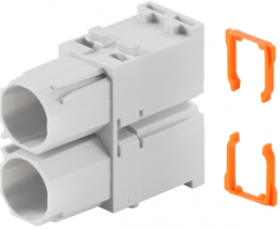 Socket contact insert, 2 pole, unequipped, crimp connection, with PE contact, 1429020000