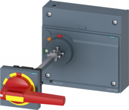 Door mounted rotary operator EMERGENCY-OFF IEC IP65 with door interlocking ac...
