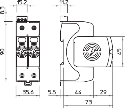 5095331 OBO Bettermann Overvoltage Protection Image 2