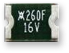 PTC fuse, resettable, SMD 1812, 16 V (DC), 100 A, 5 A (trip), 2.6 A (hold), RF2162-000