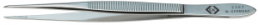 ESD general purpose tweezers, uninsulated, carbon steel, 115 mm, T2301