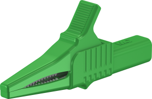 Alligator clip, green, max. 20 mm, L 82.2 mm, CAT II, socket 4 mm, 66.9755-25