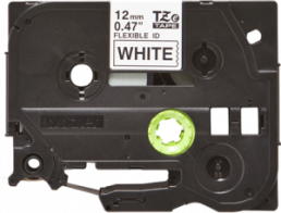 Labelling tape cartridge, 12 mm, tape white, font black, 8 m, TZE-FX231