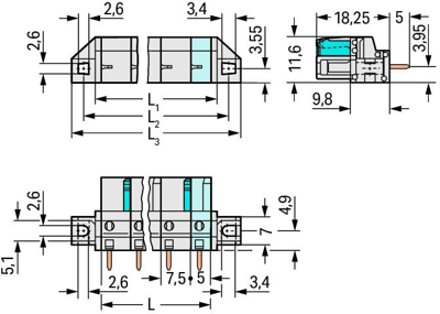 722-732/031-000 WAGO PCB Connection Systems Image 2