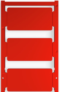Polyamide Device marker, (L x W) 60 x 30 mm, red, 30 pcs