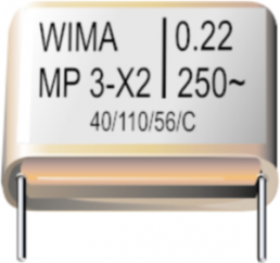 MP film capacitor, 470 nF, ±20 %, 275 V (AC), MP, 27.5 mm, MPX21W3470FK00MSSD