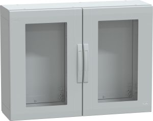 Control cabinet, (H x W x D) 750 x 1000 x 320 mm, IP65, polyester, light gray, NSYPLA7103TG