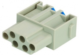 Socket contact insert, 6 pole, equipped, spring connection, 09140062733
