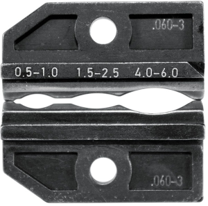 Crimping die for isolated connectors, 0.5-6 mm², AWG 20-10, 624 060-3 3 0