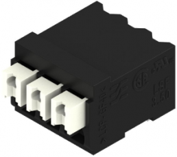 PCB terminal, 3 pole, pitch 3.5 mm, AWG 28-14, 12 A, spring-clamp connection, black, 1870530000