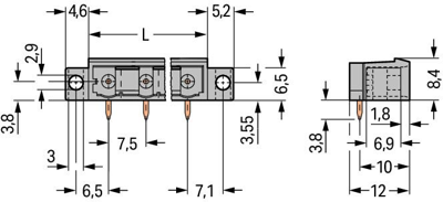 231-840/040-000 WAGO PCB Connection Systems Image 2
