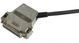 D-Sub connector housing, size: 1 (DE), straight 180°, cable Ø 1.5 to 7.5 mm, thermoplastic, black, 09670090432