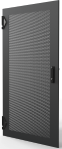 Varistar CP Steel Door, Perforated With 3-PointLocking, RAL 7021, 33 U, 1600H, 800W