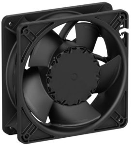 DC axial fan, 24 V, 120 x 120 x 38 mm, 340 m³/h, 60 dB, ball bearing, ebm-papst, 8315100229