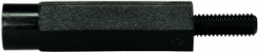 Hexagon spacer bolt, External/Internal Thread, M3/M3, 10 mm, polyamide