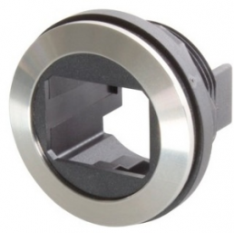 Wall bushing housing, silver, for HIFF compatible modules, 09454520002