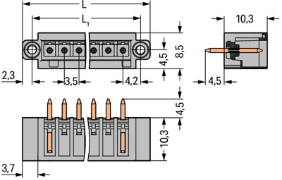 734-148/108-000 WAGO PCB Connection Systems Image 2