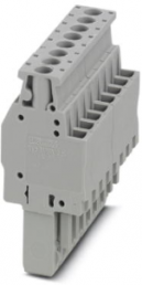 Plug, screw connection, 0.14-4.0 mm², 8 pole, 24 A, 6 kV, gray, 3045460