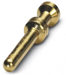 Pin contact, 0.75-1.0 mm², AWG 18, crimp connection, gold-plated, 1674781