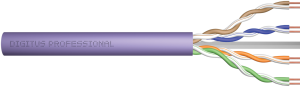 LSZH Installation cable, Cat 6, 8-wire, AWG 23, purple, DK-1613-VH-305