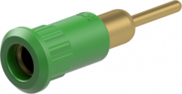 4 mm socket, round plug connection, mounting Ø 8.2 mm, green, 64.3012-25