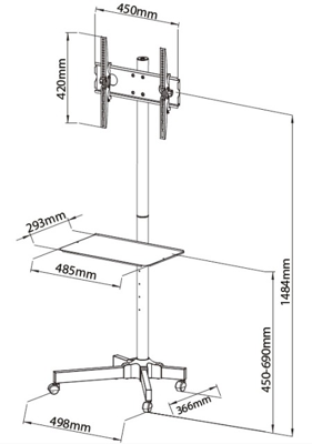 ICA-TR21 EFB-Elektronik Monitor mount Image 3
