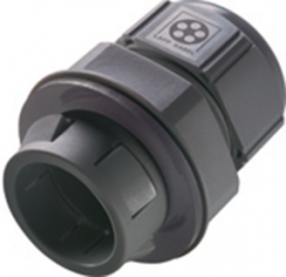 Cable gland, M16, 19/22 mm, Clamping range 4 to 7 mm, IP68, black, 53112885