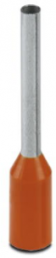 Insulated Wire end ferrule, 0.5 mm², 14 mm/10 mm long, orange, 3241126