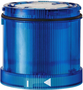 LED flashing light element, Ø 70 mm, blue, 24 V AC/DC, IP65