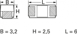 Talantum capacitor, SMD, C, 4.7 µF, 20 V, ±10 %, T491C475K020AT
