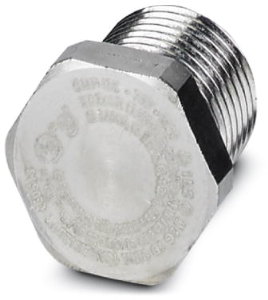 Locking screw, external hexagon, M20, Ø 26.4 mm, 20.3 mm, brass
