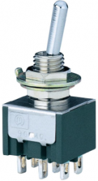 Toggle switch, metal, 1 pole, latching, On-On, 5 A/48 VAC, 4 A/30 VDC, silver-plated, 9047.0102