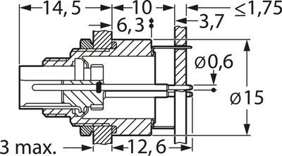 09 0423 35 07 binder Other Circular Connectors Image 2