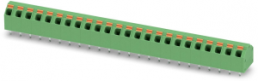 PCB terminal, 24 pole, pitch 5.08 mm, AWG 24-16, 9 A, spring-clamp connection, green, 1819040